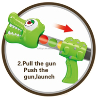 Super longue portée visée tir Crocodile mignon balle molle Air soft pistolet pour garçon bataille