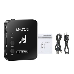 Receptor Inalámbrico <span class=keywords><strong>M</strong></span>-VAVE WP-10 de 2.4GHz, Receptor Recargable para Auriculares Inalámbricos, Sistema de Transmisión de Monitor - Product Image 1