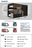 Kits de lit pour camping-car Qian Camper Conversion, Vanbox, Campervan, Vanunit, modulaires et personnalisés pour camping-car