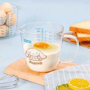 Chefmade cl5030 công cụ nhà bếp 500ml trong suốt cao Borosilicate phim hoạt hình thủy tinh đo cup với đo lường - Product Image 6