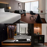 Modernes Hotel-Schlafzimmer FF&E-Set Komplette Gästezimmer-Einrichtung für Boutique-Hotels, Serviced Apartments und Gastgewerbe-Projekte