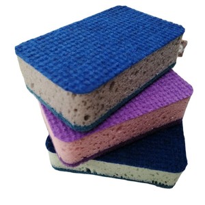 ฟองน้ำล้างจานแบบหนาพิเศษ ความหนาแน่นสูง แผ่นขัดสองด้าน สำหรับหม้อและกระทะ - Product Image 3