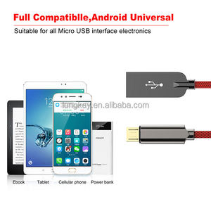Cable Micro USB V8 de 1m con Trenzado de Nailon, Carga Rápida, PVC, Cobre Puro, Blindaje Trenzado, USB-A Macho a Micro Macho para Datos de Computadora - Product Image 5