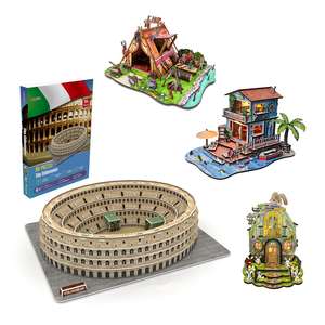 Nuevo Juguete Educativo de Papel Hecho a Mano Personalizado para Niños de 5 a 7 Años, Arquitectura Mundialmente Famosa, Coliseo, Rompecabezas <span class=keywords><strong>3D</strong></span> DIY - Product Image 1