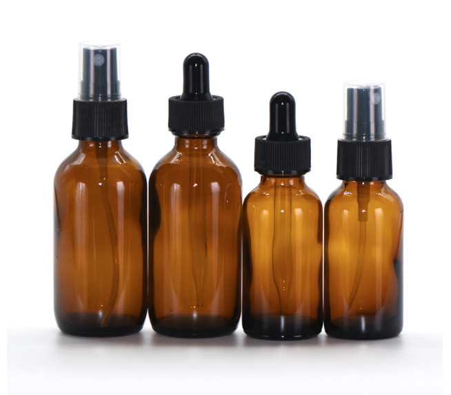 Promotion empty 5 10 15 20 30 50 100ml  amber glass  oil bottle with dropper dropper bottle with measurement markings