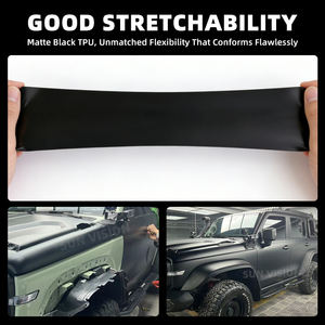 Film PPF <span class=keywords><strong>mat</strong></span> pour voitures, <span class=keywords><strong>noir</strong></span> brillant, amovible, protection de peinture automobile, film anti-rayures pour carrosserie - Product Image 2