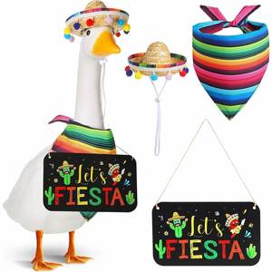 Nouvel ensemble de vêtements pour oie blanche de 23 pouces, décoration de porche, ornement de vacances, assiette - Product Image 1