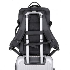 Custom Black Women Office <b>Work</b> Computer <b>Bag</b> Trolley Business Expandable Usb Charger Travel <b>Laptop</b> <b>Bags</b> Backpack for Men - Product Image 4