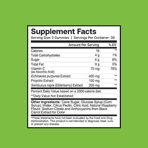 Personnalisation d'usine Gummies au sureau sans OGM Bonbons Promouvoir la santé de la peau avec Echinacea Propolis et vitamine C - Product Image 2