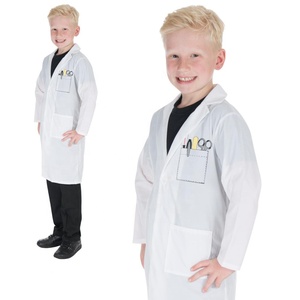 Doctor's White Labor kittel Kostüm für Mädchen und Jungen 3/4 Länge Leichter Labor kittel Dress up America Labor kittel für Kinder - Product Image 1