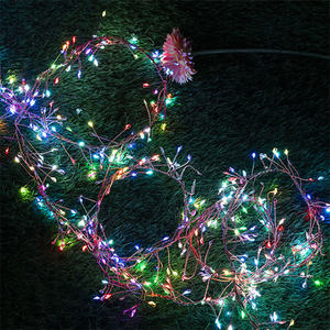 Décorations de Noël extérieures <span class=keywords><strong>220V</strong></span> 10m 100L <span class=keywords><strong>micro</strong></span> rgb <span class=keywords><strong>led</strong></span> PVC fil mariage fée <span class=keywords><strong>guirlande</strong></span> lumineuse - Product Image 4