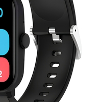 Montre connectée à écran carré, moniteur d'oxygène sanguin, moniteur de fréquence cardiaque, moniteur de sommeil, appels Bluetooth, contrôle de la caméra à distance, équipement de fitness portable