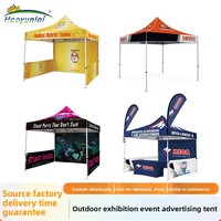 Tente publicitaire d'extérieur en alliage d'aluminium 3m x 3m pour événements et expositions