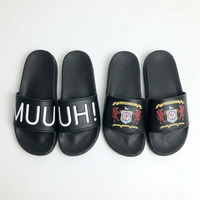 Claquettes personnalisées pour hommes avec logo, impression PVC/PU, gaufrage, certifiées CE REACH, échantillon en 7 jours, livraison rapide, vente en gros