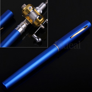 Telescopic Mini <strong>Pen</strong> Shape Portable Pocket Aluminum Alloy <strong>Fish</strong> Spinning <strong>Rod</strong> Pole With Reel - Product Image 2