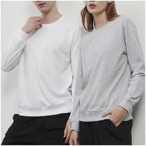 Vente en gros Sweat à capuche surdimensionné et brodé avec LOGO personnalisé en coton uni à col ras du cou pour hommes - Product Image 2