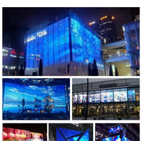 Offre Spéciale P6.25 P8 P10 Fenêtre d'écran LED d'intérieur flexible transparente avec film LED adhésif