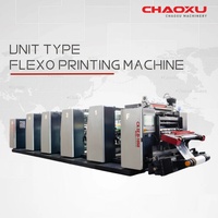 Machine d'impression flexographique à unité servo complète, haute précision de l'alignement pour la pré-impression de gobelets en papier, sacs en papier et cartons ondulés
