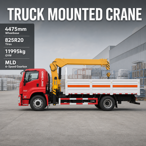 Autocarro con gru idraulica 4x2 da 5 tonnellate con braccio rigido a 3 sezioni per sollevamento <span class=keywords><strong>in</strong></span> <span class=keywords><strong>cantiere</strong></span> - Product Image 2