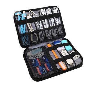 Organizador de Accesorios Electrónicos de Doble Capa, Bolsa de Viaje para Cables, Memorias USB, Enchufes y Más, de Fábrica con Certificación BSCI - Product Image 4