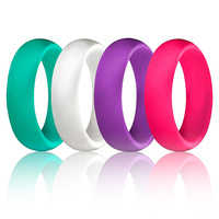 Bagues en caoutchouc silicone pour hommes et femmes, anneau de mariage, personnalisé, sport, nouvelle collection, vente en gros