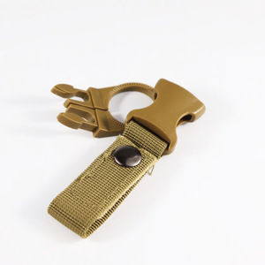 Tactical Water Bottle Holder Clip <b>Multi</b> <b>Tool</b> Outdoor <b>Camping</b> Buckle Olive Green Plastic 1PC All Seasons Use - Product Image 1