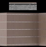 Profilé de plafond en acier inoxydable, cornière murale Omega, profilé d'angle, haute résistance, léger, galvanisé, design moderne pour
