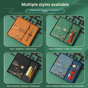New Chinese Creative <b>Gift</b> Set A5 Faux Leather Fillable Notebook for Chinese New Year & Christmas Business <b>Gift</b> - Product Image 3