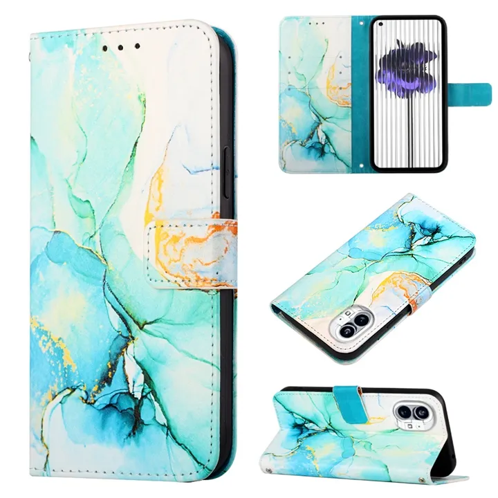 Fashion Marble Grain Stone Leather Wallet Case For Nothing Phone 1 Stand Flip Cards Slot Cover