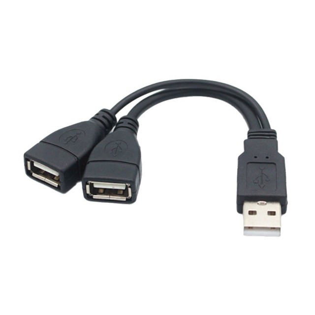 USB splitter from one to two, male to female extension cable, USB splitter from one to two, data cable, charging cable
