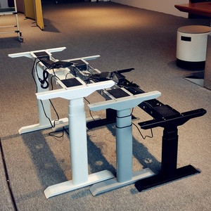 Marco de escritorio de hierro ajustable eléctrico ergonómico con capacidad de carga de 120KG <span class=keywords><strong>Control</strong></span> remoto de aplicación de diseño moderno y función extensible - Product Image 2