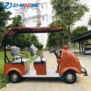รถมินิบัสไฟฟ้า ZHENDA สำหรับเที่ยวชมสถานที่ พร้อมรถบั๊กกี้การ์ตูน 4x4 สำหรับการขนส่งพิเศษ มีขายแล้ว - Product Image 5