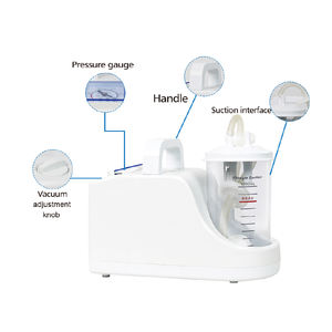 전문 전기 휴대용 치과 미니 진공 가래 흡입 기계 1L ISO 13485 인증 등급 II - Product Image 2