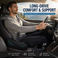Coussin de siège ergonomique en mousse à mémoire de forme FENGYU pour soulager les douleurs au coccyx, la sciatique et les douleurs lombaires, pour chaise de bureau et utilisation en voiture