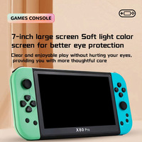 Console de jeu vidéo portable X80 PRO, écran 7 pouces, lecteur de jeux rétro classique, joystick, pour enfants, cadeaux d'anniversaire, jouets
