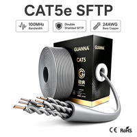 Cable LAN Cat5 Cat5e UTP FTP CCA PVC de 305m, 24AWG, 4 Pares, Directo de Fábrica, OEM para Redes de Escuelas, Hoteles y Campus