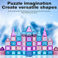 Jouets magnétiques personnalisés en usine, tuiles de construction, blocs de construction magnétiques 3D, jouets éducatifs pour enfants, ventes d'usine