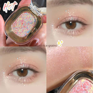 Palette de fards à paupières minéraux rose fumé à faible saturation, effet scintillant, couleurs nudes délicates et transparentes pour les tons de peau clairs et foncés, marque privée - Product Image 2