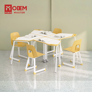 MINYI OFFSET Bureau d'étude, Mobilier scolaire, Pupitre et chaise d'écolier, Chaise d'étudiant avec table, Chaise avec table, Mobilier de réunion - Product Image 1