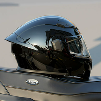 Nouveau casque intégral PBRabbit à double visière avec protection solaire et fermeture Double D pour moto/véhicule électrique, homme/femme