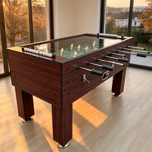 Table de baby-foot commerciale de 1,5 m pour usage professionnel, avec cadre en MDF, fonctionnement à monnayeur et mécanisme de jeu robuste - Product Image 1