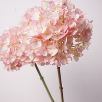Bunga Hydrangea Buatan 28cm, Cabang Besar, Sentuhan Realistis, Gaya Modern, Bunga Romantis, Grosir Bunga Pernikahan