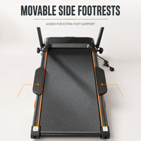 Tapis de course motorisé pliable pour la maison, machine de marche électrique avec écran d'affichage pour l'intérieur et inclinaison manuelle