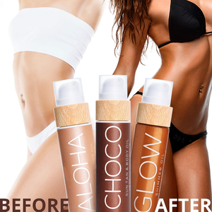 Custom Vegan <strong>Organic</strong> Coconut Fragrance Sunscreen Tanning Dark Accelerator Body <strong>Self</strong> <strong>Tan</strong> <strong>Oil</strong> All Skin Types <strong>Self</strong> Tanning <strong>Oil</strong> - Product Image 2