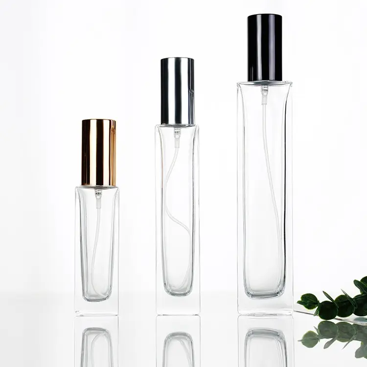 Botella de cristal para perfume, perfume personalizado con pulverizador, 30ml, 50ml, 100ml, venta al por mayor