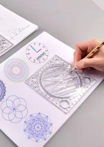 Bview कला बहु-समारोह घूर्णन ज्यामिति टेबल मसौदा ड्राइंग शासक ड्रा और परीक्षण के लिए - Product Image 3