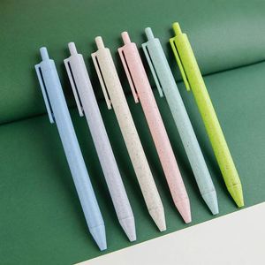Solid Colors Automatic Blue Black Ink <b>Pen</b> Cute <b>Pens</b> Smooth <b>Retractable</b> Pretty 0.5Mm for Writing Office School Gift - Product Image 1