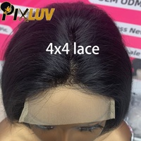 Heißer Verkauf: Chioma Perücke 4x4 HD Transparente Lace Front Pixie Cut Perücke, Natur Schwarz, 100% Echthaar Kurzhaarperücke von Anbietern