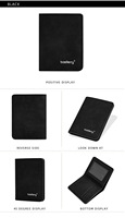 Dompet Pria Baellerry Grosir, Dompet Lipat Tipis untuk Bisnis dengan Tempat Kartu/Jendela ID Kapasitas Besar
