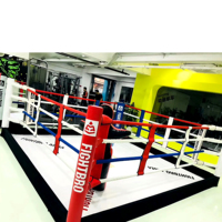 Anneaux de boxe à fixation au sol / Anneaux de boxe autoportants / Anneaux de boxe de niveau inférieur pour débutants